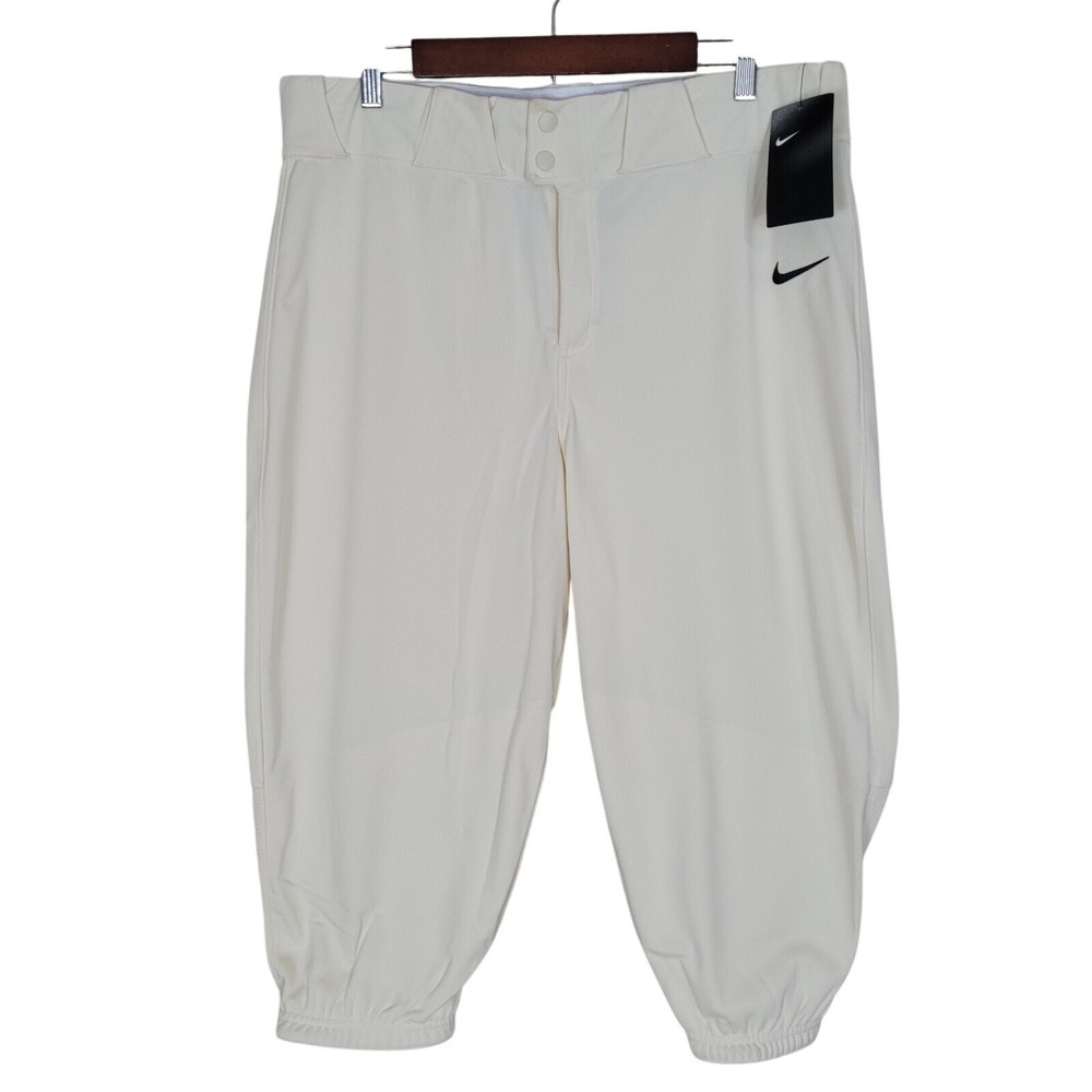 Nike Team Baseball‎ Pants Men's XL Cream Knicker Style NEW BQ5400-120